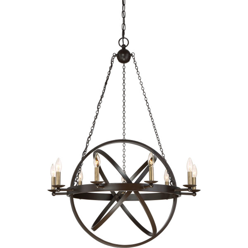 Product image for Eons 9 Light Chandelier - Western Bronze
