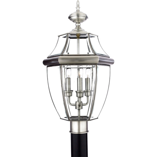 Product image for Newbury 3 Light Large Post Lantern - Pewter