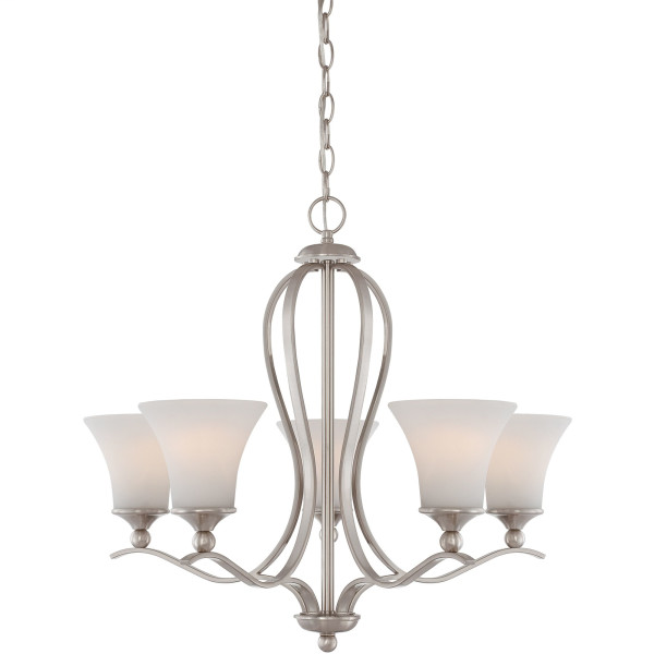Product image for Sophia 5 Light Chandelier - Brushed Nickel