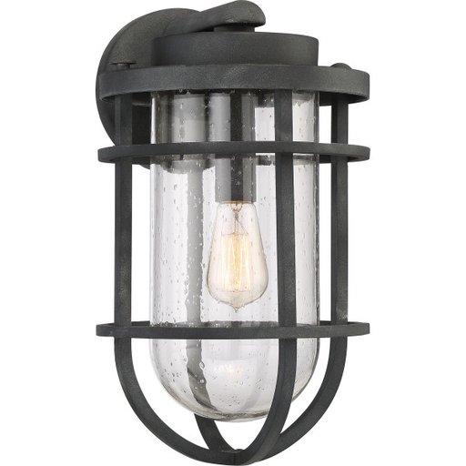 Product image for Boardwalk 1 Light Large Wall Lantern - Mottled Black