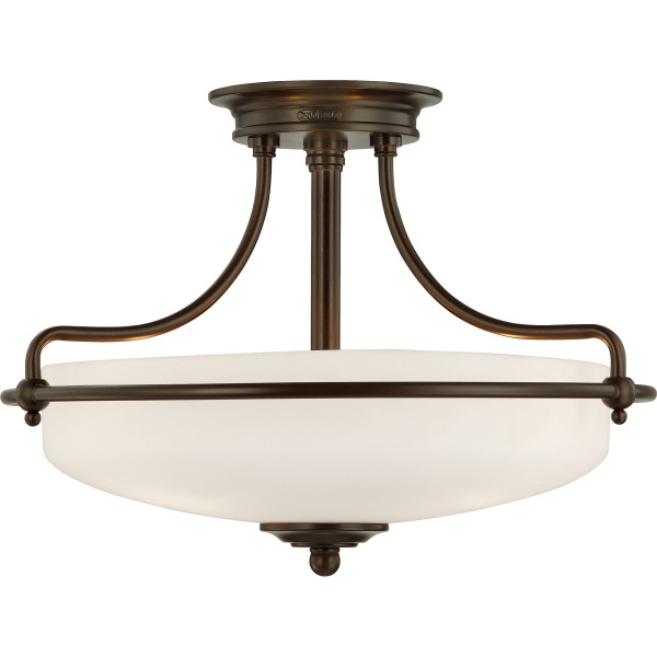 Product image for Griffin 3 Light Semi-Flush Mount - Palladian Bronze