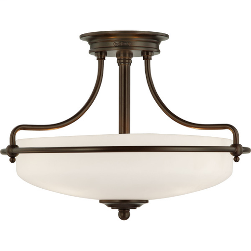 Product image for Griffin 3 Light Semi-Flush Mount - Palladian Bronze