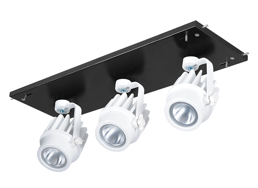 Multi 3X12W LED 2700K 30 Degrees Black Gear Tray White Head 120V - 277V
