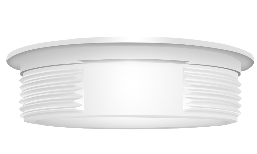 Vapor Proof 200 Ceiling White Less Globe