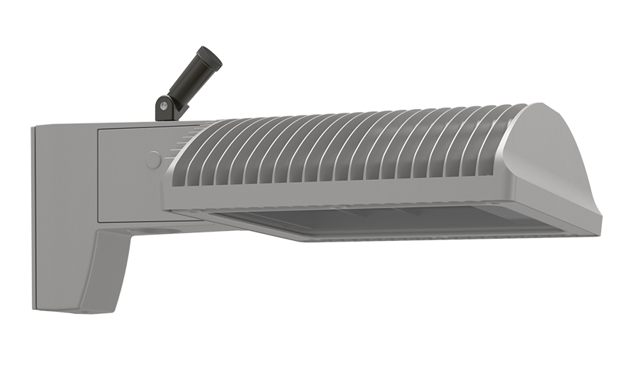 Aled78 Type III 8" Pole Arm Neutral LED + 277V PCS RD Gray