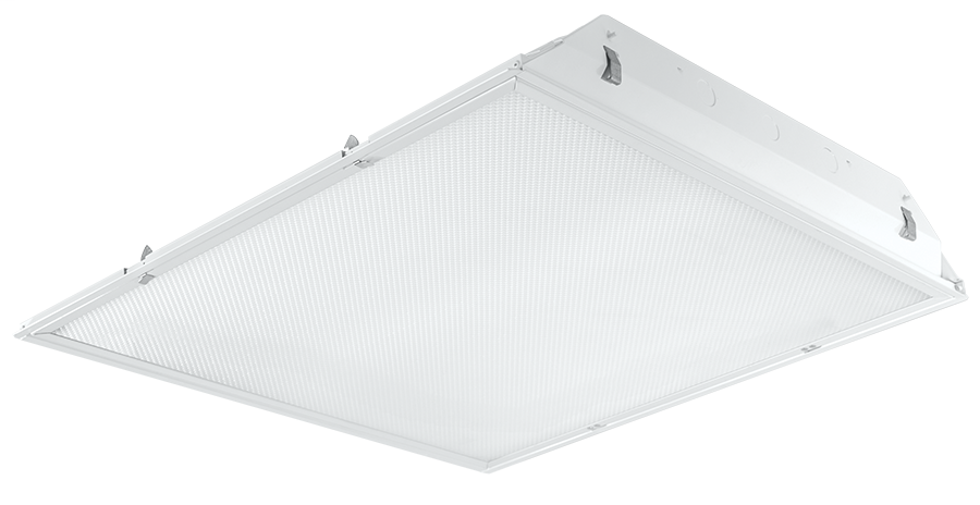 Troffer LED 2X2 37W Ceiling Emergency Battery Dim 4000K White