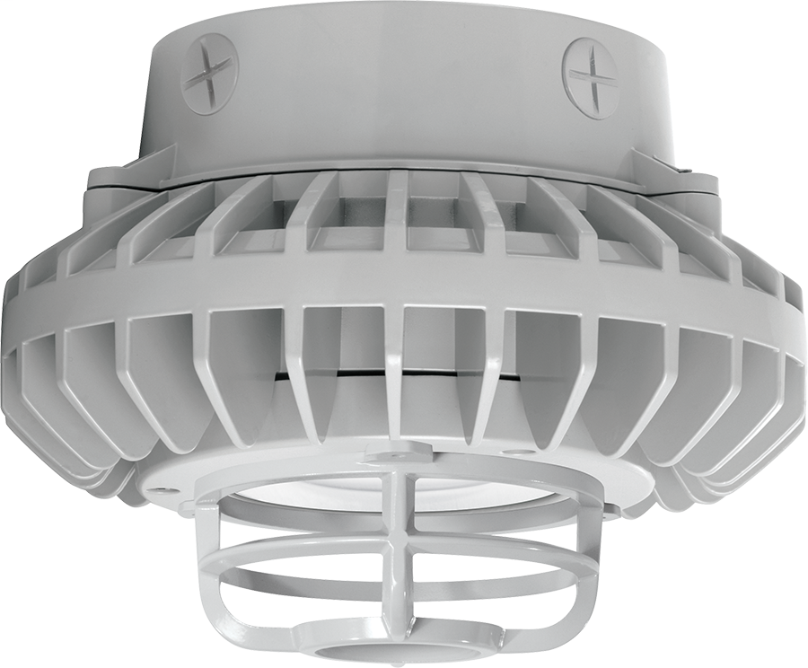 Hazled 26W Cool LED Ceiling Clear Flat Lens Die Cast Guard