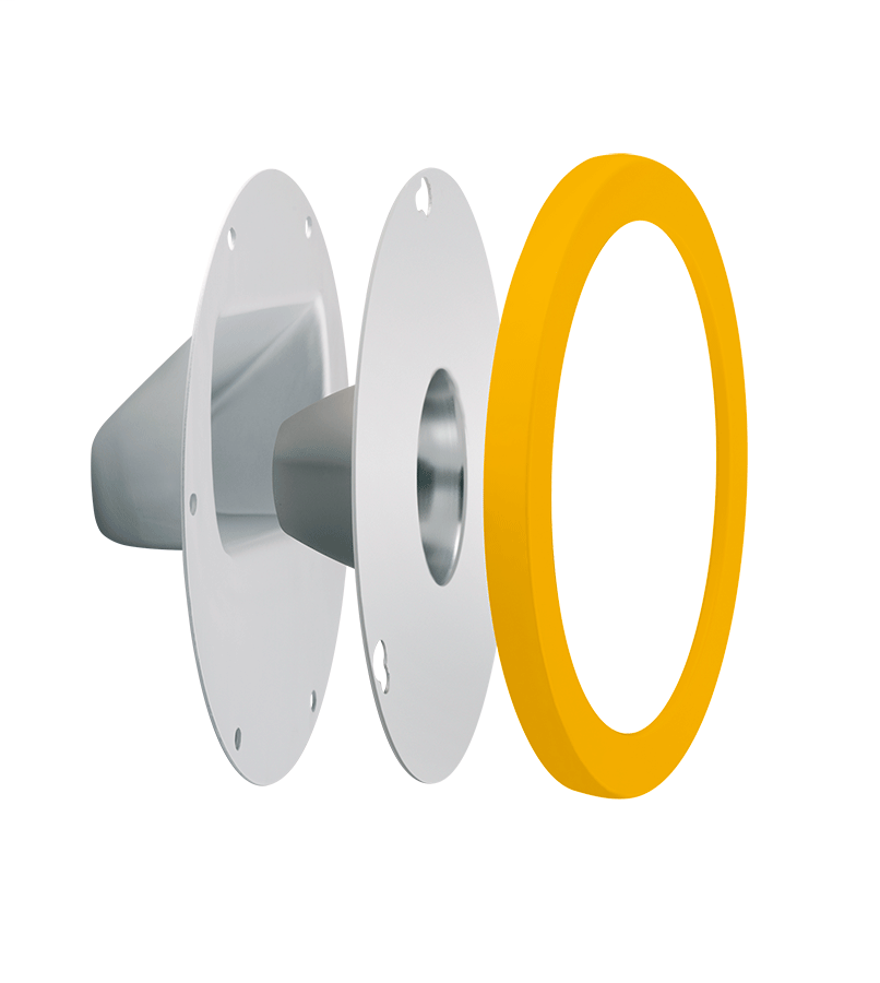 Clear Lens And Reflector Kit W/ Door Frame Gnled Yellow