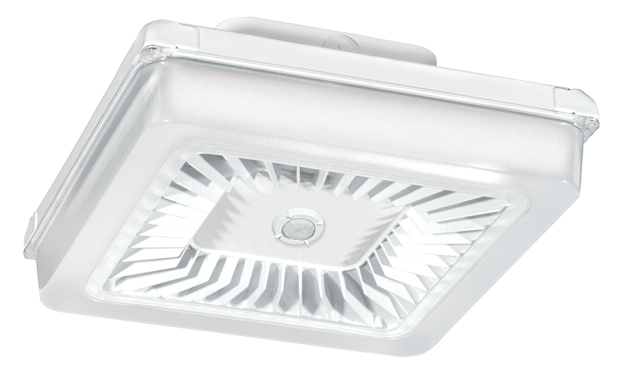 Porto 14In 30W Warm LED 120 277V Dim Wattstopper Sensor White