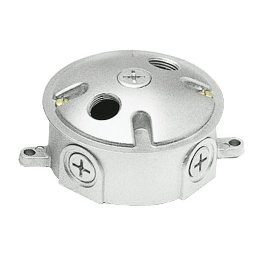 Weatherproof Round Box 3/4" Hub With 3 1/2" Hole Cover