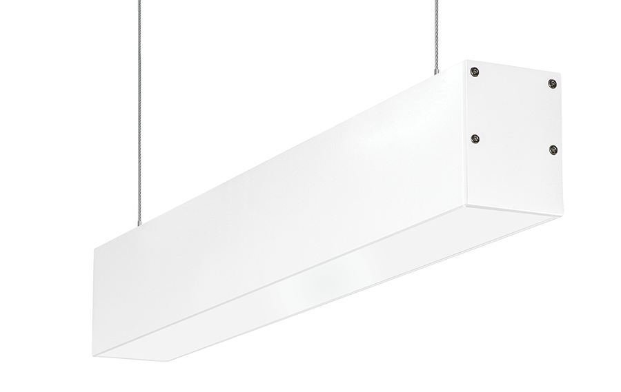 Linear Slot Pendant 2Ft 10W LED Dim 42Deg Refl 4000K White
