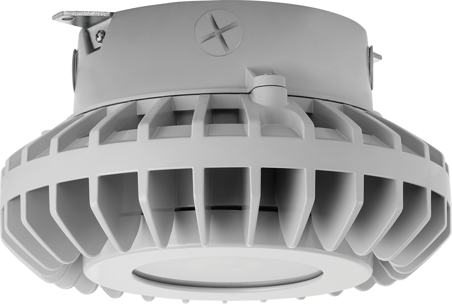 Hazled 42W Cool LED Ceiling With Frosted Flat Lens Gray