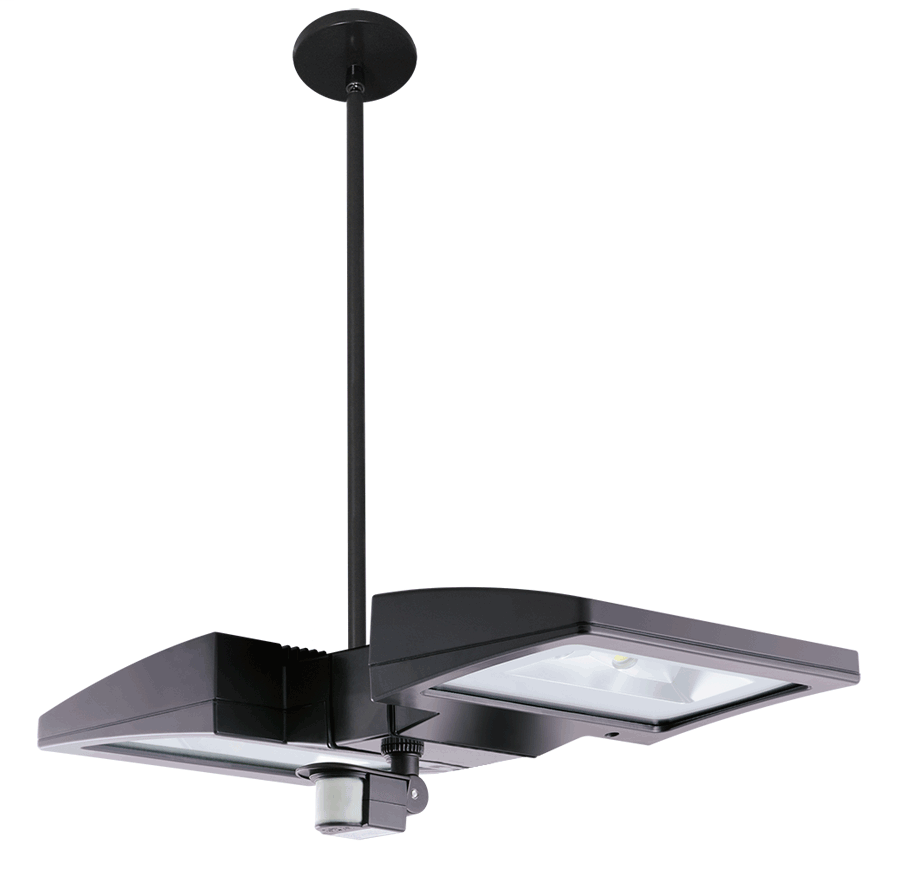 LED Pendant 2 X 20W Cool + Mini Sensor Bilevel Bronze