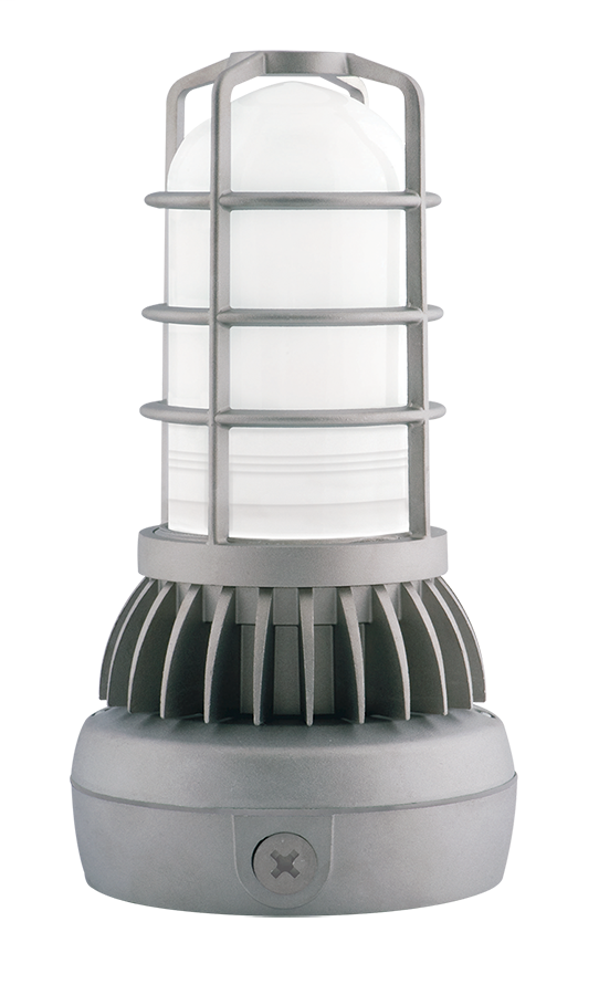 Vaporproof Uplight 13W Cool LED PCS2 Ceiling Frosted Globe & Guard