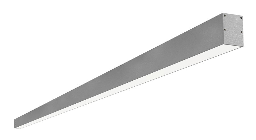 Linear Slot Surface 8Ft 80W LED Dim 42Deg Refl 3500K Silver