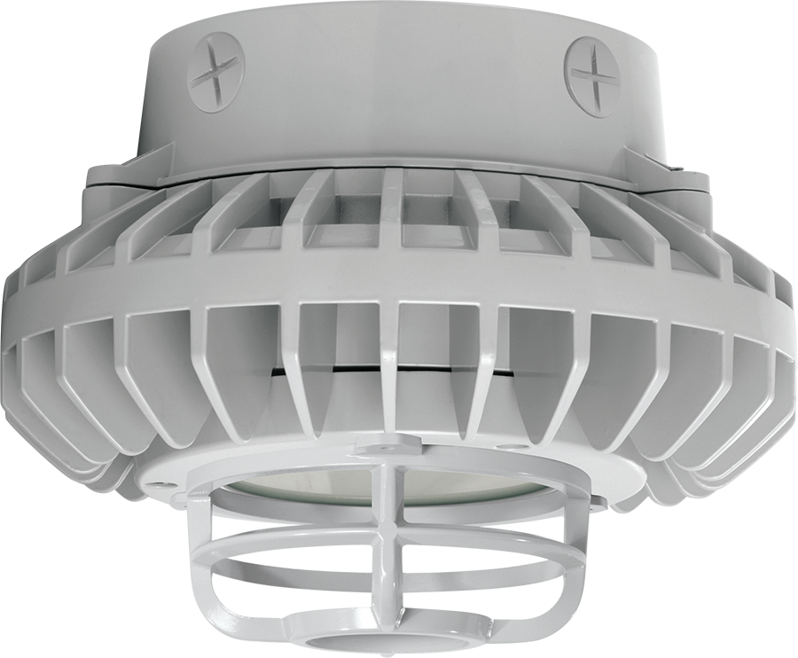 Hazled 42W Cool LED Ceiling Frosted Flat Lens Die Cast Guard