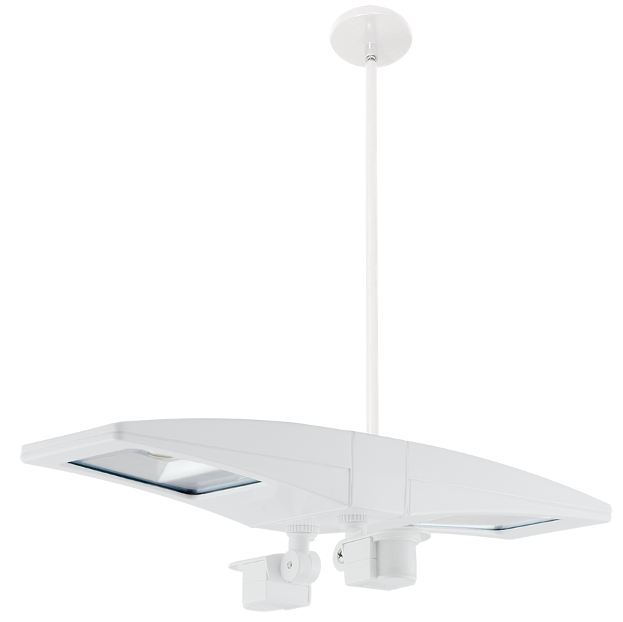 LED Pendant 2 X 13W Warm + 2 Mini Sensors Bilevel WHT