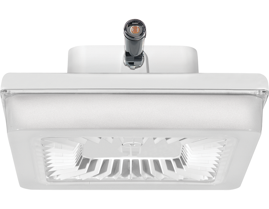 Porto Ceiling 14In 42W Cool LED 120V PCS Polycarb Lens White