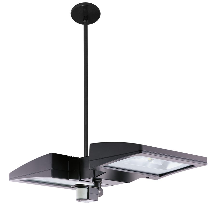 LED Pendant 2 X 26W Cool + Mini Sensor Bilevel Bronze