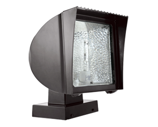 Flexflood 50W MH QT HPF Wall Mount + Lamp Bronze