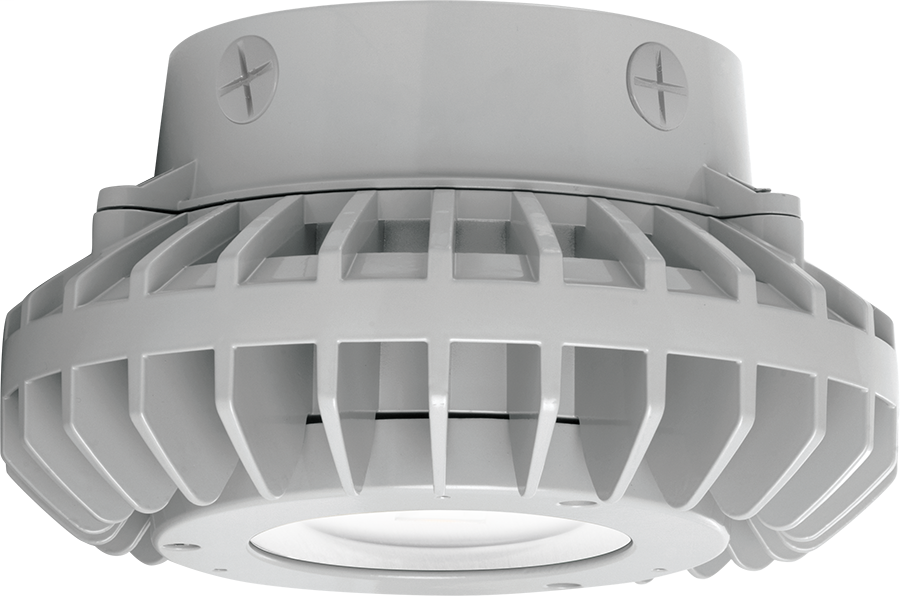 Hazled 42W Cool LED Ceiling With Clear Flat Lens Gray
