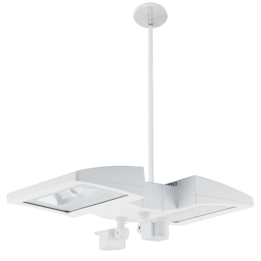 LED Pendant 2 X 20W Neutral + 2 Mini Sensors Bilevel WHT
