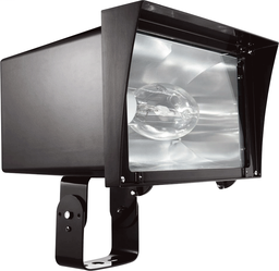 RAB FZH400PSQ 400 W 120/208/240/277 Volt 13-3/4 x 12-5/8 x 14-1/4 Inch Bronze Die-Cast Aluminum HID Floodlight Fixture