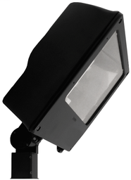 RAB MEGH400SFPSQ 400 W 120/208/240/277 Volt 16 x 7.42 x 22.36 Inch Bronze Die-Cast Aluminum HID Floodlight Fixture