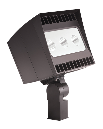 Flood Light, 78W, 5000k, LED 3Hx3V Slipfitter 3X26W, Bronze