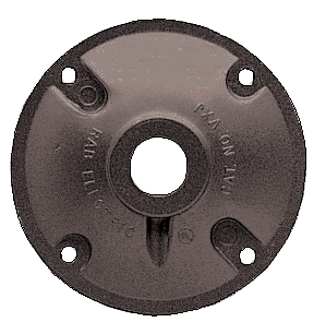 WEATHERPROOF COVER HEAVY DUTY 4 Inch  1/2 Inch  TAP BRONZE