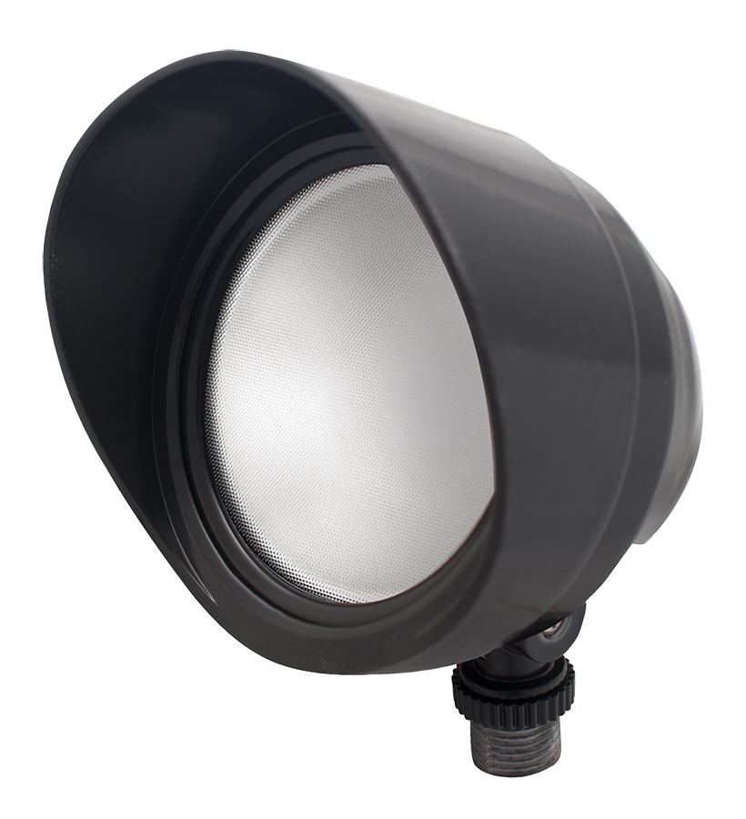 RAB BULLET12NA 12 W 120 Volt 4-3/4 x 4-1/2 Inch Neutral Bronze Die-Cast Aluminum LED Floodlight Fixture RAB BULLET12NA 12 W 120 Volt 4-3/4 x 4-1/2 Inch Neutral Bronze Die-Cast Aluminum LED Floodlight Fixture