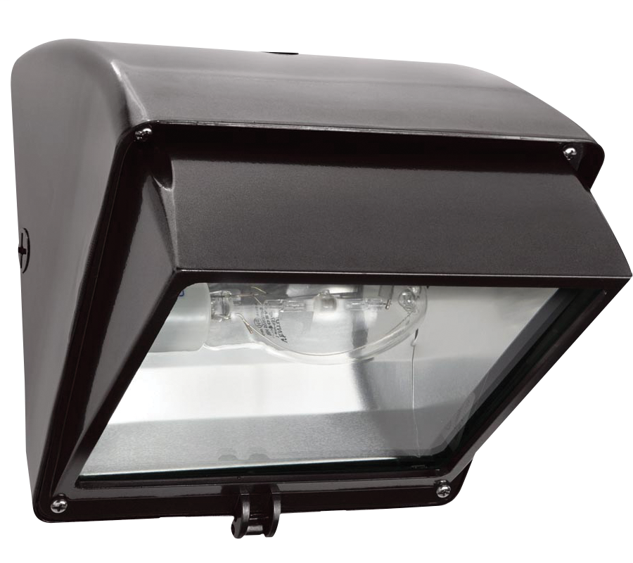 Product image for RAB WP1CSN100 100 W 120 Volt 8-1/2 x 7-1/2 x 8-5/8 Inch Bronze HID Wall Pack