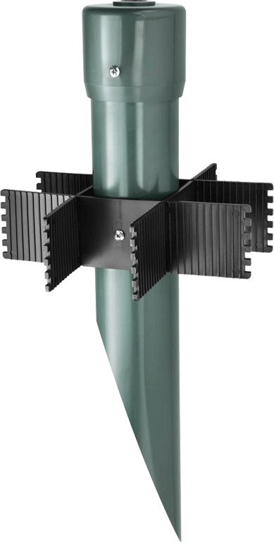 RAB MP19VG 3-1/4 x 19 Inch Verde Green PVC Landscape Lighting Mounting Post RAB MP19VG 3-1/4 x 19 Inch Verde Green PVC Landscape Lighting Mounting Post