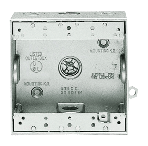 Product image for RAB BD4-3/4 DOUBLE OUTLET 4 HOLE BO