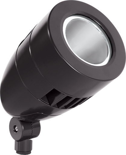 LFlood, 13W, 5000k, LED Spot Bullet With Hood & Lens, Bronze