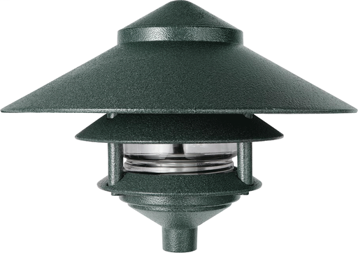 LAWN LIGHT 3 TIER AND 10 Inch TOP 75W MAX VERDE GREEN