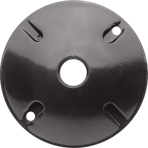 WEATHERPROOF COVER ROUND 1 HOLE BRONZE COLOR