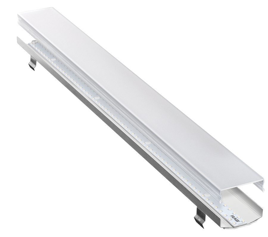 LIN RECESS FNSH SEC 6FT  3000K LED 40D+LENS