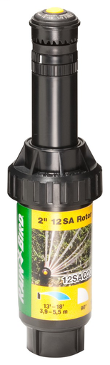 12SAQ20 - 2 inch Mini Rotor Pop-Up Sprinkler - Quarter-Circle Spray Pattern (90 Degree), 13' - 18' Spray Distance