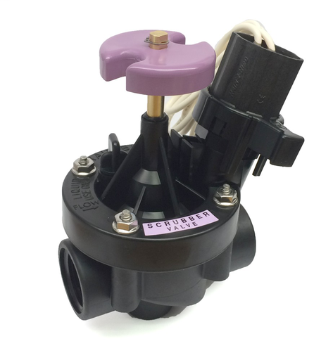 100PESBR - 1 in. Inlet Inline Plastic Industrial Irrigation Valve (For Reclaimed Water)