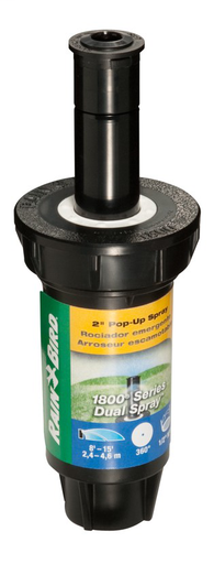 1802FDS - 2 in. Pop-up Spray Head - Dual Spray Full Circle Pattern Nozzle (360 Degree)