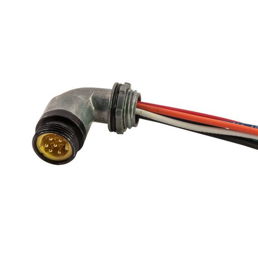 Mini-Link Receptacle, Male 90 Deg, 6A Pole, 1'