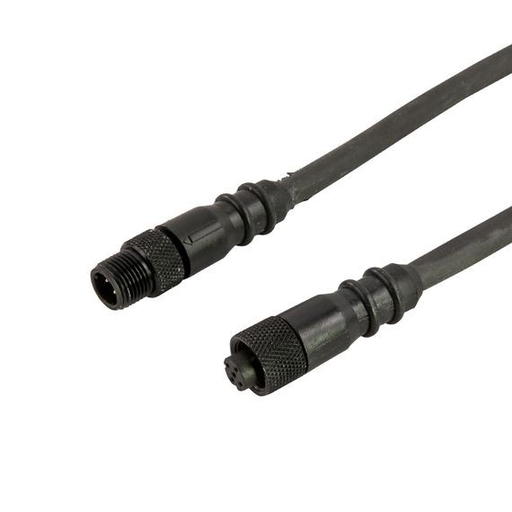 M12 Etherlink Connector, Plug Assembly, Male 90 Deg, 16.4'
