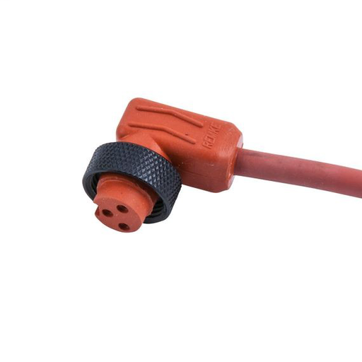 Mini-Link Plug Assembly, Hi-Temp Silicone, Female 90 Deg, 2 Pole, 12', 16 Awg