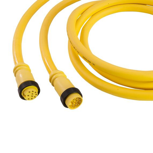 Mini-Link Cable Assembly, Pvc, Male/Female, 12 Pole, 3', 16 Awg