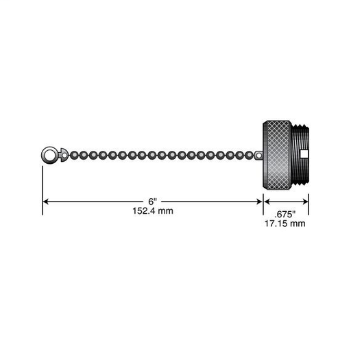 Mini-Link Closure Cap For B Size Plugs, 6B - 8, Alum