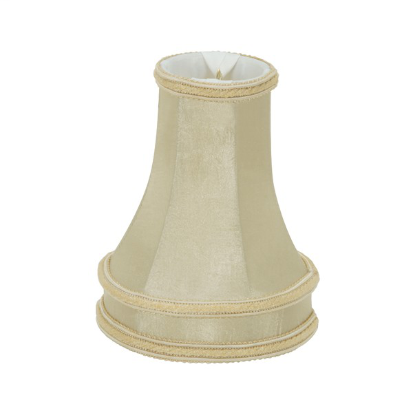Clip On Shade; Beige Leather Look
