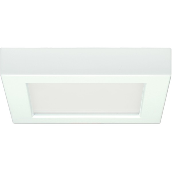 10.5W/LED/5.5"FLUSH/27K/SQ/WH