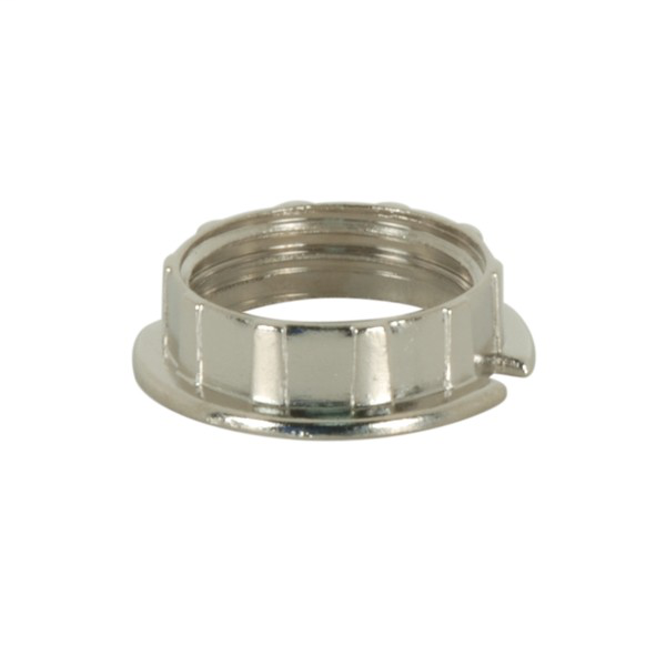 Chrome Ring To Stop Tubular Glass with 3/4" Inside Diameter and 1-1/16" Outside Diameter
