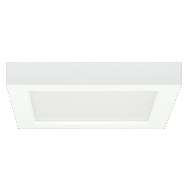 13.5W/LED/7"FLUSH/30K/SQ/WH